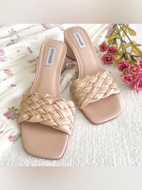 Steve Madden braided strap sandals.